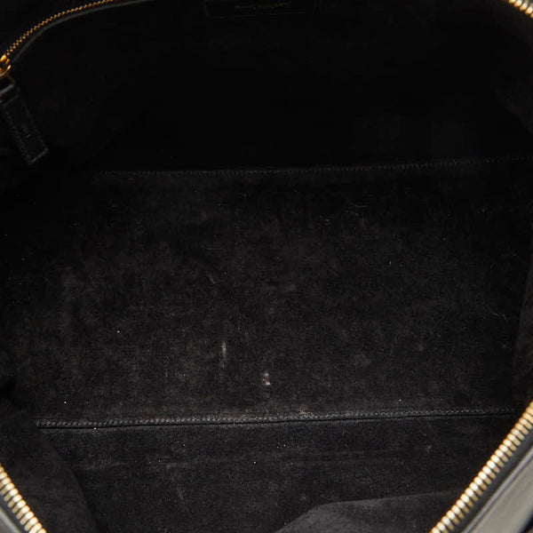 サンローラン クラシックダッフル12 ボストンバッグ ショルダーバッグ 2WAY 322050 486628 ブラック レザー レディース SAINT LAURENT 【中古】