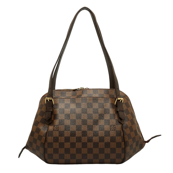 ルイ ヴィトン ダミエ ベレムMM ハンドバッグ N51174 ブラウン PVC レザー レディース LOUIS VUITTON 【中古】