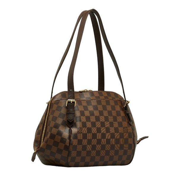 ルイ ヴィトン ダミエ ベレムMM ハンドバッグ N51174 ブラウン PVC レザー レディース LOUIS VUITTON 【中古】