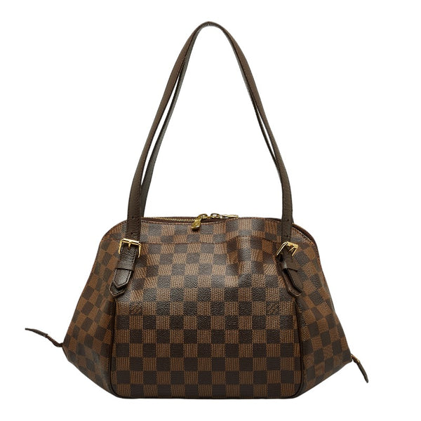 ルイ ヴィトン ダミエ ベレムMM ハンドバッグ N51174 ブラウン PVC レザー レディース LOUIS VUITTON 【中古】