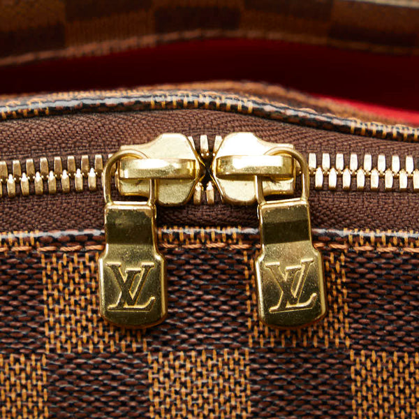ルイ ヴィトン ダミエ ベレムMM ハンドバッグ N51174 ブラウン PVC レザー レディース LOUIS VUITTON 【中古】