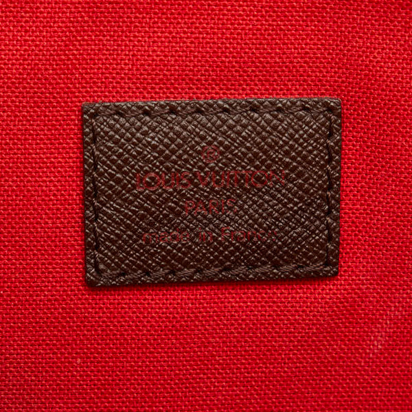 ルイ ヴィトン ダミエ ベレムMM ハンドバッグ N51174 ブラウン PVC レザー レディース LOUIS VUITTON 【中古】