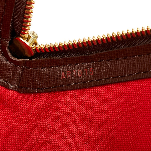 ルイ ヴィトン ダミエ ベレムMM ハンドバッグ N51174 ブラウン PVC レザー レディース LOUIS VUITTON 【中古】