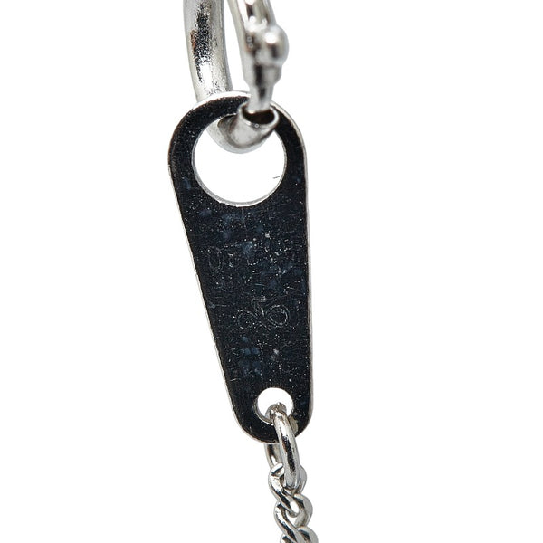 Pt850 プラチナ ルビー0.38ct ダイヤ0.20ct ネックレス レディース 【中古】