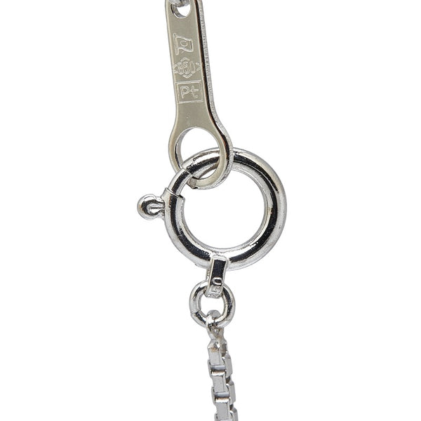 Pt900 プラチナ Pt850 プラチナ エメラルド0.58ct ダイヤ0.33ct ペンダントネックレス ネックレス レディース 【中古】