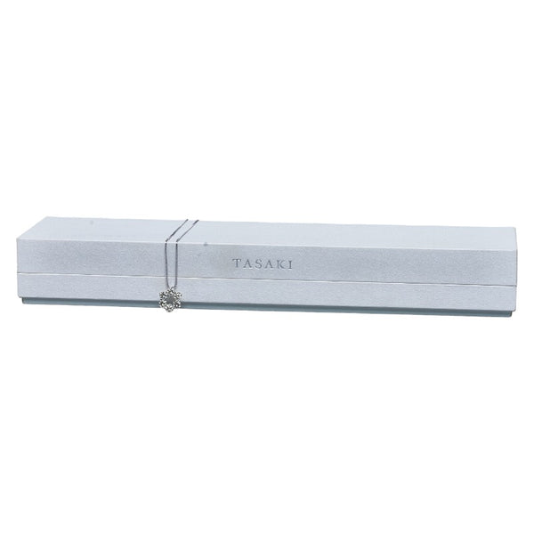 タサキ K18WG ホワイトゴールド ダイヤ1.00ct 花 フラワーモチーフ ネックレス レディース TASAKI 【中古】