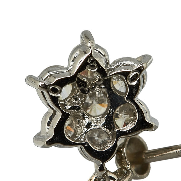 Pt900 プラチナ ダイヤ0.60ct ピアス レディース 【中古】