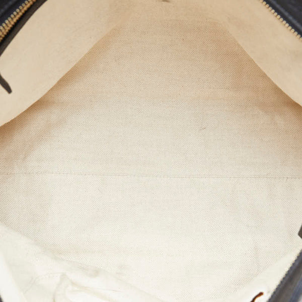 グッチ インターロッキングG ハンドバッグ ショルダーバッグ 2WAY 323675 ブラック レザー レディース GUCCI 【中古】