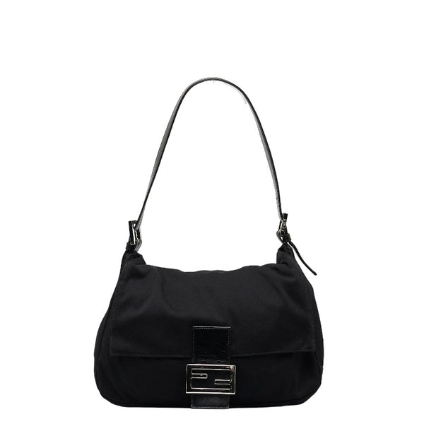 フェンディ マンマバケット ショルダーバッグ 26325 ブラック ジャージー レディース FENDI 【中古】