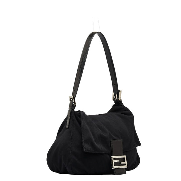 フェンディ マンマバケット ショルダーバッグ 26325 ブラック ジャージー レディース FENDI 【中古】