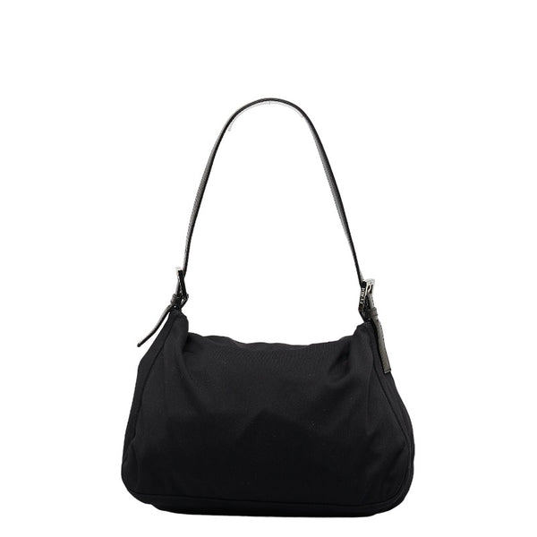 フェンディ マンマバケット ショルダーバッグ 26325 ブラック ジャージー レディース FENDI 【中古】