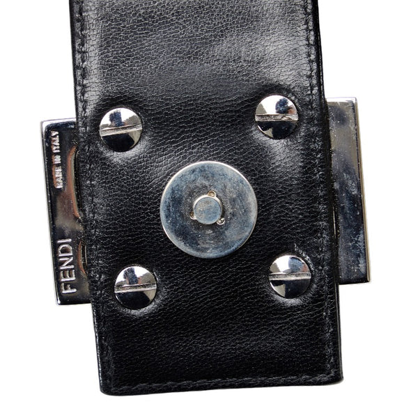 フェンディ マンマバケット ショルダーバッグ 26325 ブラック ジャージー レディース FENDI 【中古】
