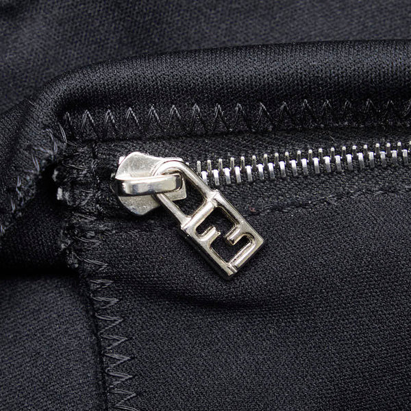 フェンディ マンマバケット ショルダーバッグ 26325 ブラック ジャージー レディース FENDI 【中古】