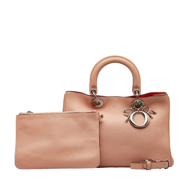 ディオール ディオリッシモ ハンドバッグ ショルダーバッグ 2WAY ピンク レザー レディース Dior 【中古】