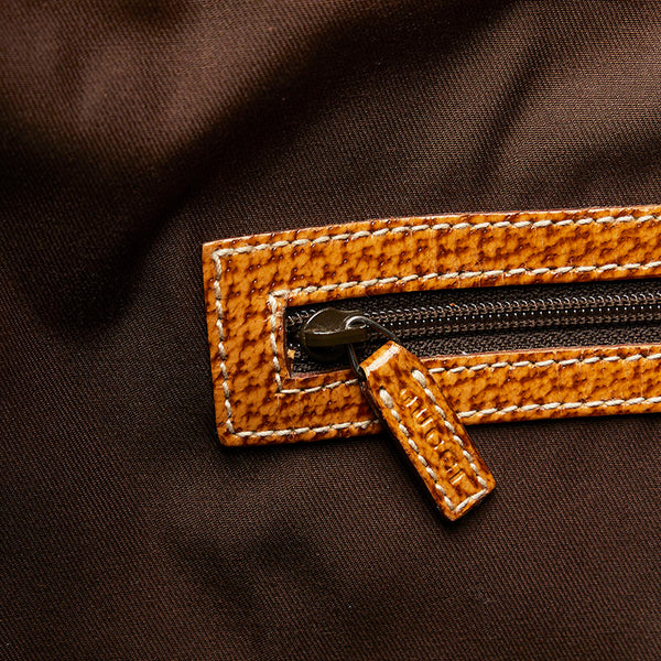 グッチ GGキャンバス ワンショルダーバッグ 124358 ベージュ キャンバス レザー レディース GUCCI 【中古】