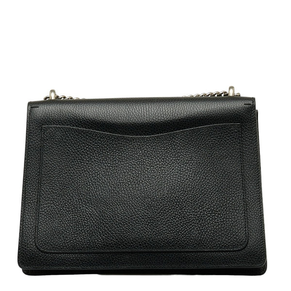 グッチ ディオニュソス チェーン ショルダーバッグ 403348 ブラック  シルバー レザー レディース GUCCI 【中古】