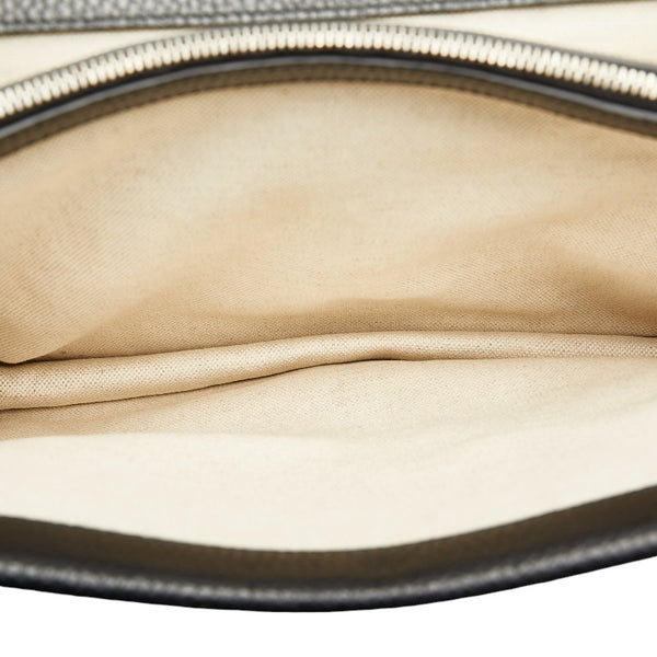 グッチ ディオニュソス チェーン ショルダーバッグ 403348 ブラック  シルバー レザー レディース GUCCI 【中古】