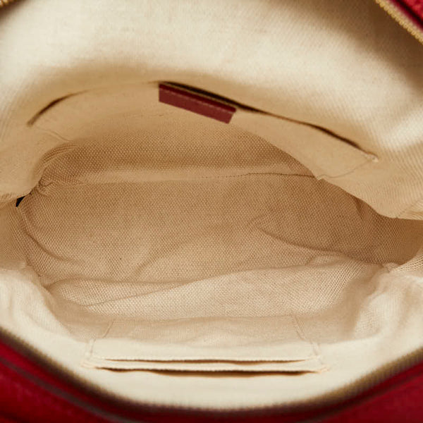 グッチ ソーホー リュック バックパック 431570 レッド ブラック レザー レディース GUCCI 【中古】