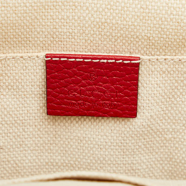 グッチ ソーホー リュック バックパック 431570 レッド ブラック レザー レディース GUCCI 【中古】