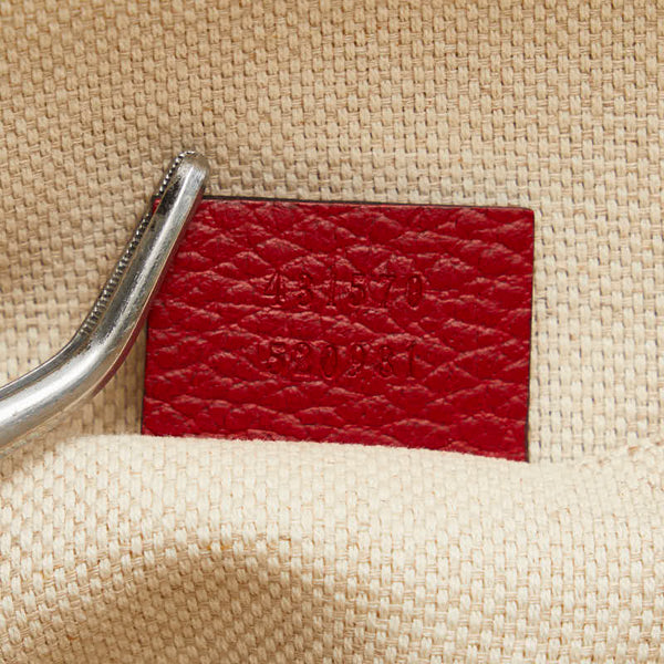 グッチ ソーホー リュック バックパック 431570 レッド ブラック レザー レディース GUCCI 【中古】