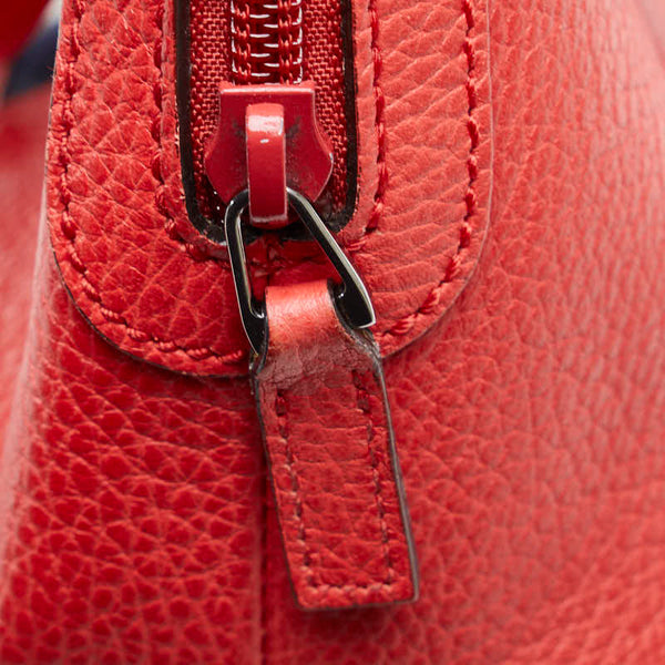 グッチ シェリーライン ハンドバッグ ショルダーバッグ 2WAY 341504 レッド レザー レディース GUCCI 【中古】