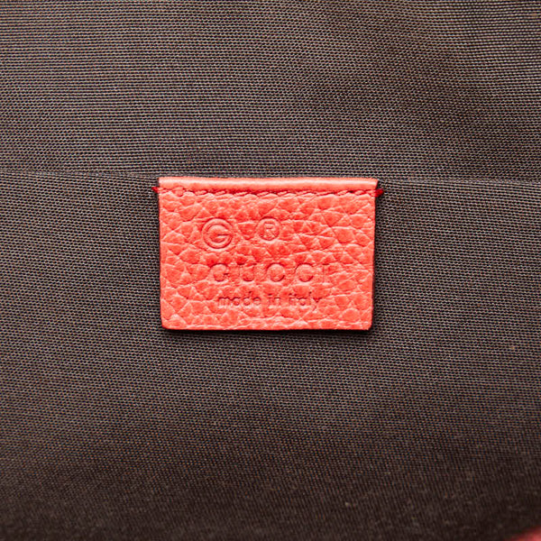 グッチ シェリーライン ハンドバッグ ショルダーバッグ 2WAY 341504 レッド レザー レディース GUCCI 【中古】