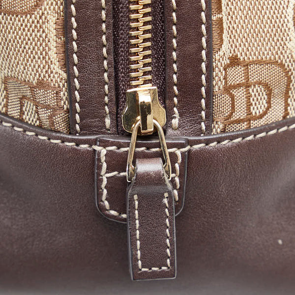 グッチ ホースビット柄 ハンドバッグ 248271 ベージュ ブラウン キャンバス レザー レディース GUCCI 【中古】