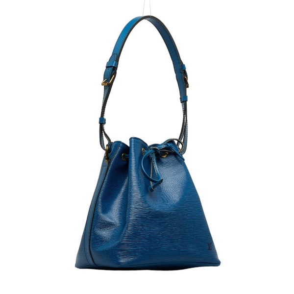 ルイ ヴィトン エピ プチノエ ショルダーバッグ M44105 トレドブルー  レザー レディース LOUIS VUITTON 【中古】