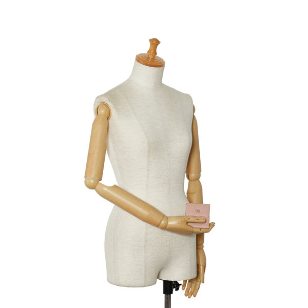 シャネル ココボタン ココマーク 小銭入れ コインケース ピンク レザー レディース CHANEL 【中古】