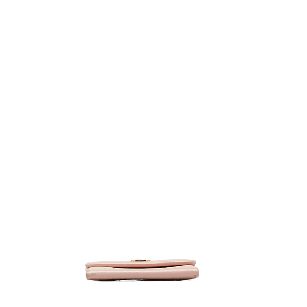 シャネル ココボタン ココマーク 小銭入れ コインケース ピンク レザー レディース CHANEL 【中古】