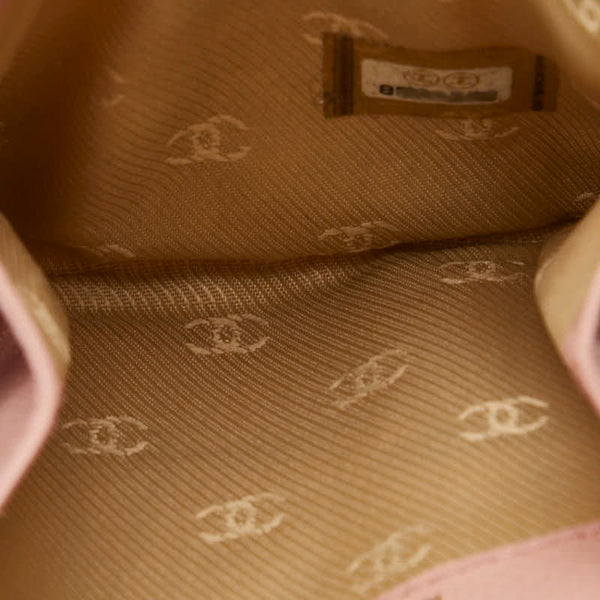 シャネル ココボタン ココマーク 小銭入れ コインケース ピンク レザー レディース CHANEL 【中古】