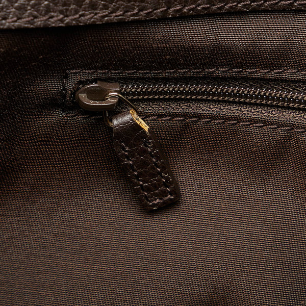 グッチ GGクリスタル アビー トートバッグ 327787 ブラウン PVC レザー レディース GUCCI 【中古】