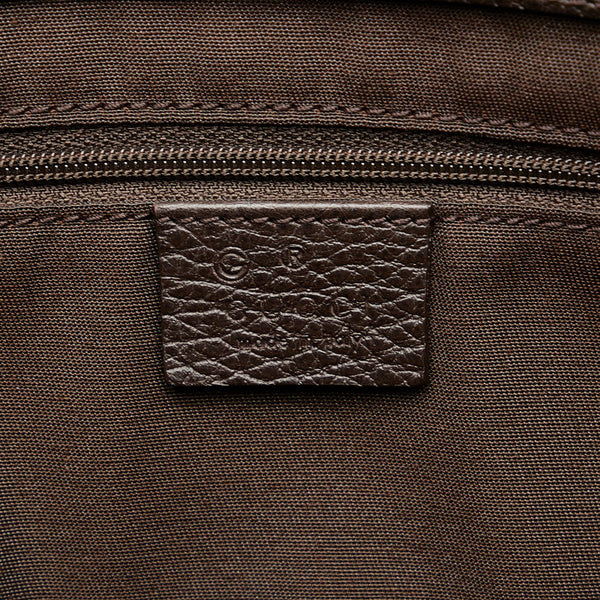 グッチ GGクリスタル アビー トートバッグ 327787 ブラウン PVC レザー レディース GUCCI 【中古】