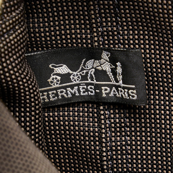 エルメス エールライントートPM ハンドバッグ トートバッグ グレー キャンバス レディース HERMES 【中古】