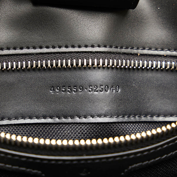 グッチ GGスプリーム トートバッグ ショルダーバッグ 2WAY 495559 ブラック PVC レザー レディース GUCCI 【中古】