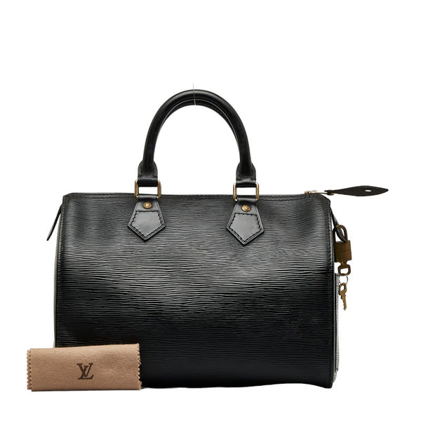 ルイ ヴィトン エピ スピーディ25 ハンドバッグ ミニボストンバッグ M59032 ノワール ブラック レザー レディース LOUIS VUITTON 【中古】