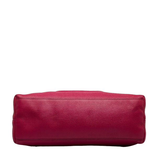 グッチ インターロッキングG ソーホー タッセルフリンジ チェーン ショルダーバッグ 308982 ピンク レザー レディース GUCCI 【中古】