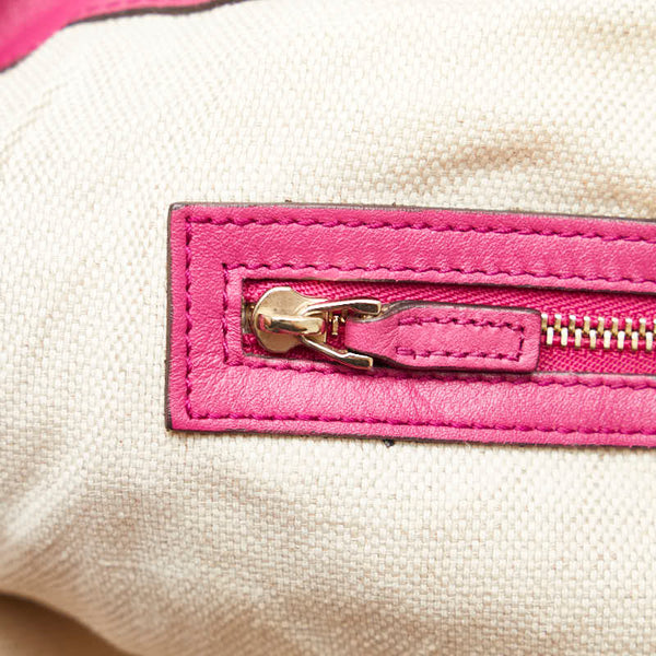 グッチ インターロッキングG ソーホー セラリウス タッセル ハンドバッグ ショルダーバッグ 282309 ピンク パテントレザー レディース GUCCI 【中古】