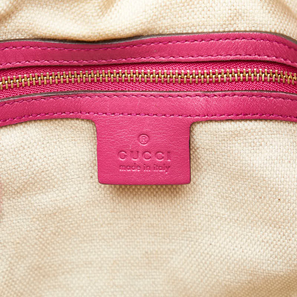 グッチ インターロッキングG ソーホー セラリウス タッセル ハンドバッグ ショルダーバッグ 282309 ピンク パテントレザー レディース GUCCI 【中古】
