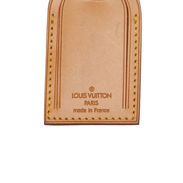ルイ ヴィトン ネームタグ ポワニエ セット ブラウン レザー レディース LOUIS VUITTON 【中古】