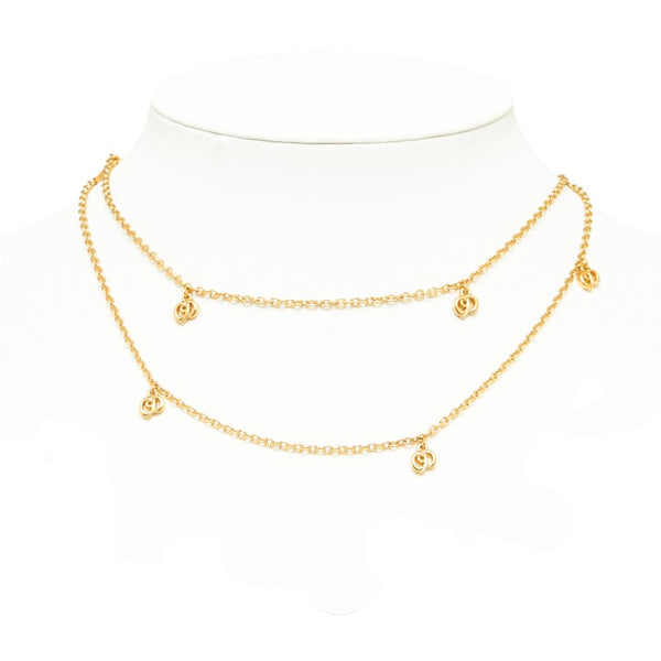 ディオール ネックレス ゴールド メッキ レディース Dior 【中古】