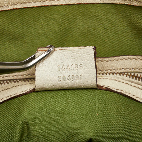 グッチ GGキャンバス トートバッグ 144186 ベージュ マルチカラー キャンバス レザー レディース GUCCI 【中古】