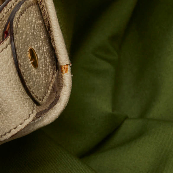 グッチ GGキャンバス トートバッグ 144186 ベージュ マルチカラー キャンバス レザー レディース GUCCI 【中古】