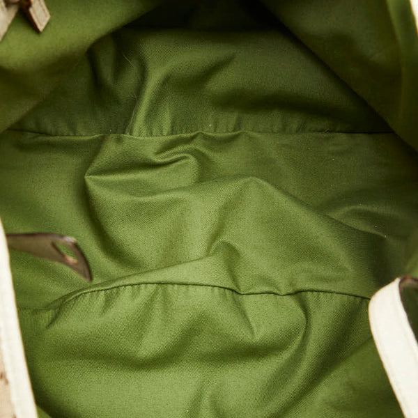 グッチ GGキャンバス トートバッグ 144186 ベージュ マルチカラー キャンバス レザー レディース GUCCI 【中古】