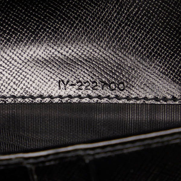 サルヴァトーレフェラガモ ガンチーニ 長財布 ブラック ゴールド レザー レディース Salvatore Ferragamo 【中古】