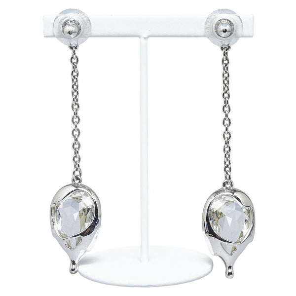 スワロフスキー ネックレス ピアス セット シルバー メタル レディース SWAROVSKI 【中古】