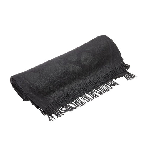 エルメス ニュー リブリス ストール ブラック カシミヤ シルク レディース HERMES 【中古】