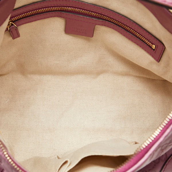 グッチ グッチシマ ハートビット ハンドバッグ ワンショルダーバッグ 269959 ピンク レザー レディース GUCCI 【中古】