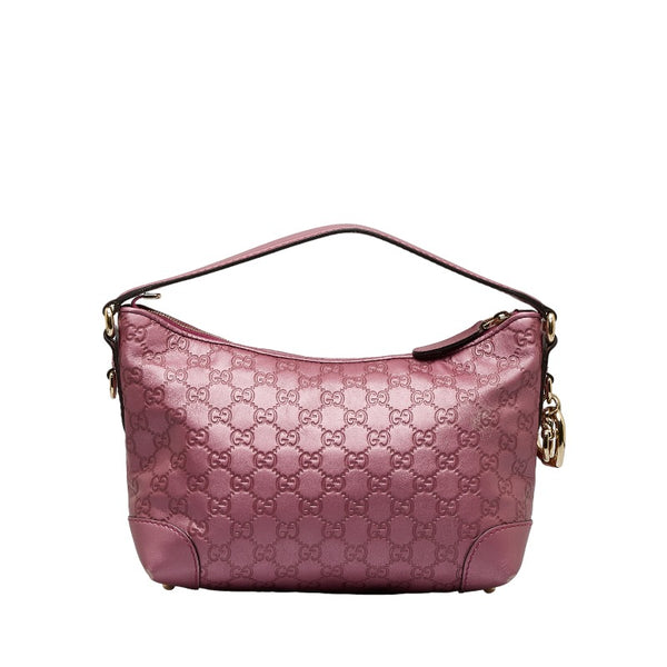 グッチ グッチシマ ハートビット ハンドバッグ ワンショルダーバッグ 269959 ピンク レザー レディース GUCCI 【中古】