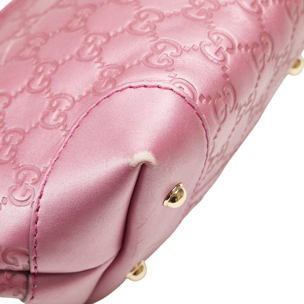 グッチ グッチシマ ハートビット ハンドバッグ ワンショルダーバッグ 269959 ピンク レザー レディース GUCCI 【中古】